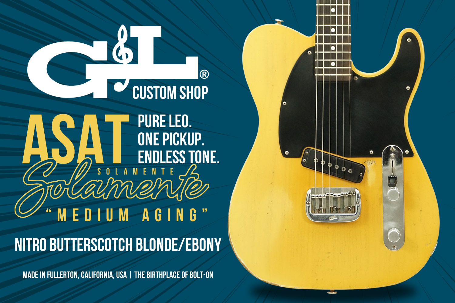 G&Lカスタムショップによる圧巻の逸品「ASAT Solamente」！