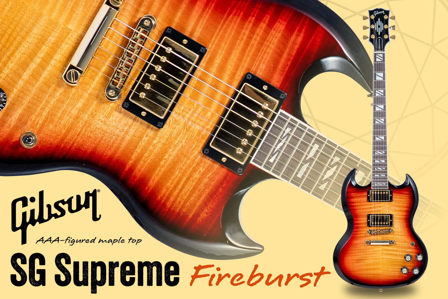 圧倒的存在感を放つ、豪華絢爛なギブソンSG「SG Supreme」！
