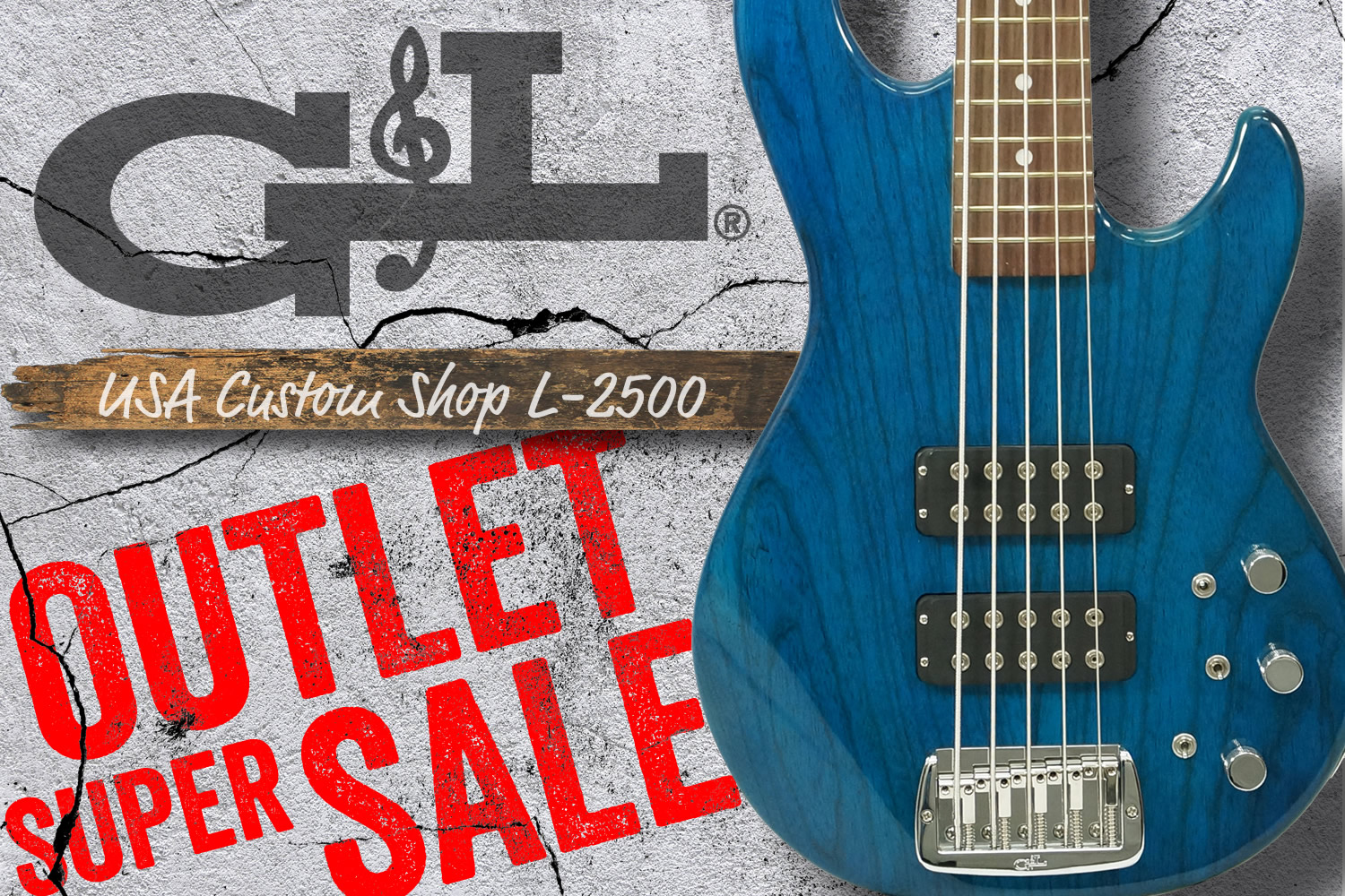 G&L祭り!USAカスタムショップ製の極上5弦ベース「L-2500」!