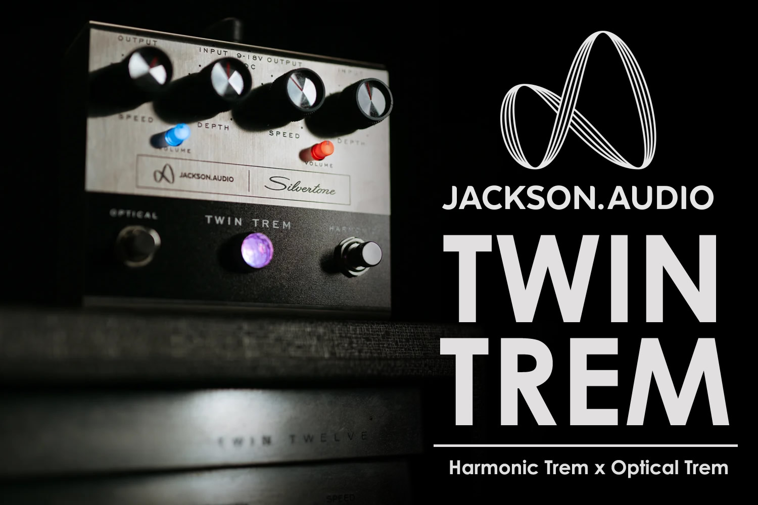 2つの異なるトレモロエフェクトを搭載したペダル「Jackson Audio TWIN TREM」！