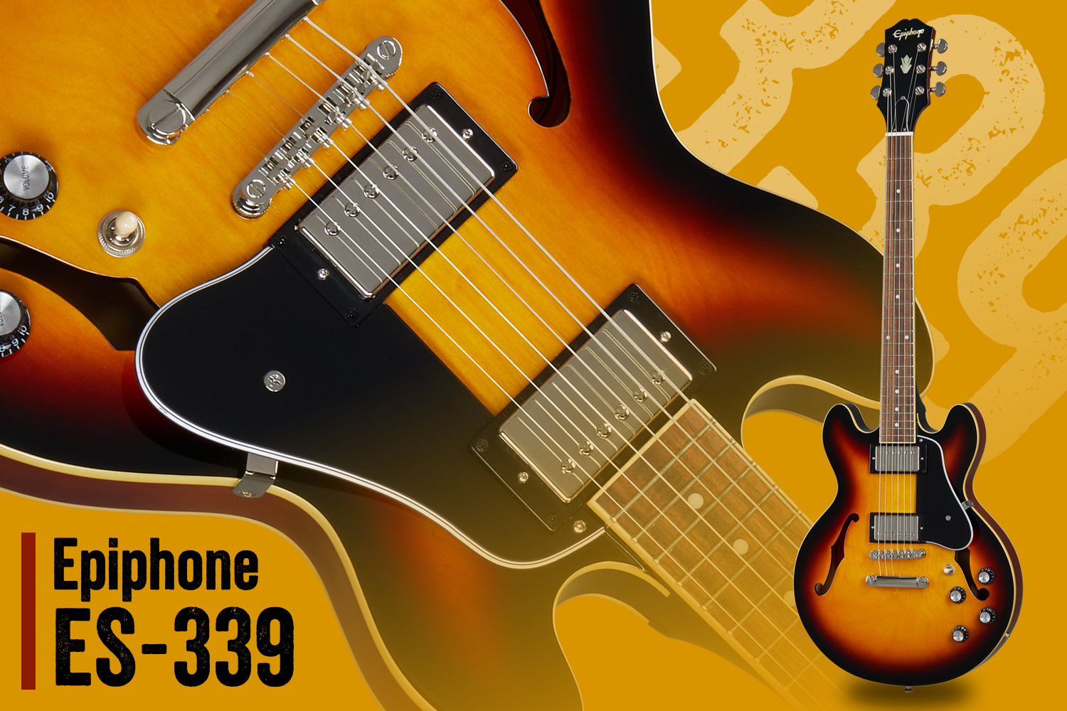 ギブソン直系エピフォンによる小ぶりなセミアコ「Epiphone ES-339」！