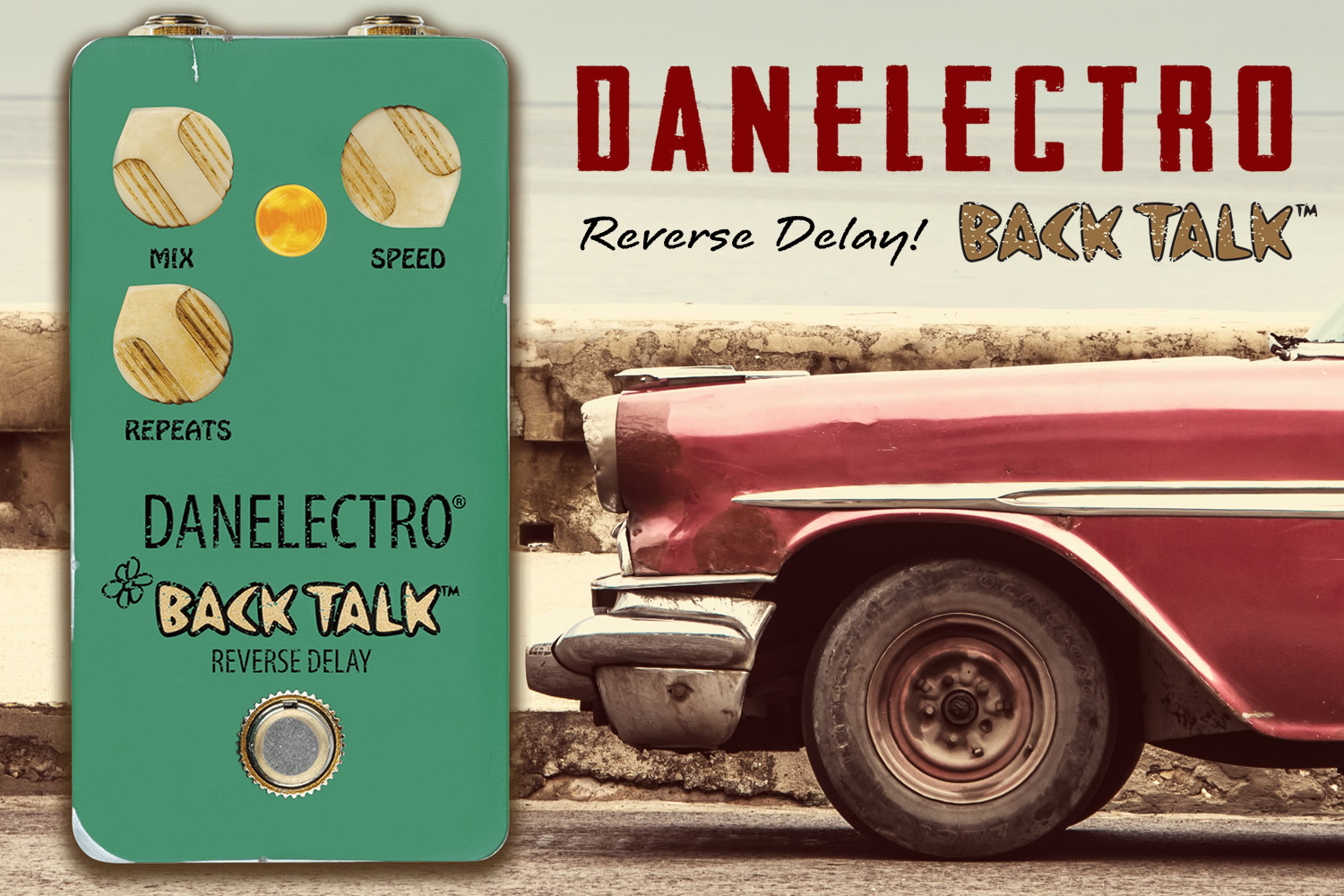リバース・ディレイの名器復活！ダンエレクトロ「Back Talk」！