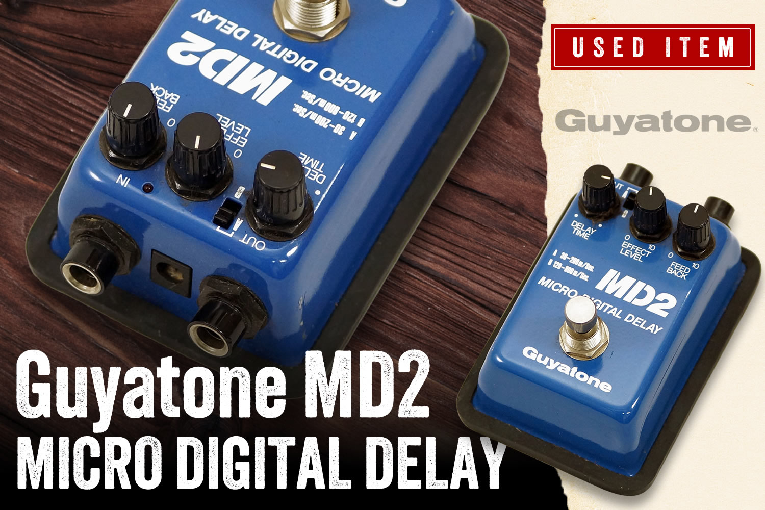 特選中古品!グヤトーン「MD2 MICRO DIGITAL DELAY」が中古で入荷!