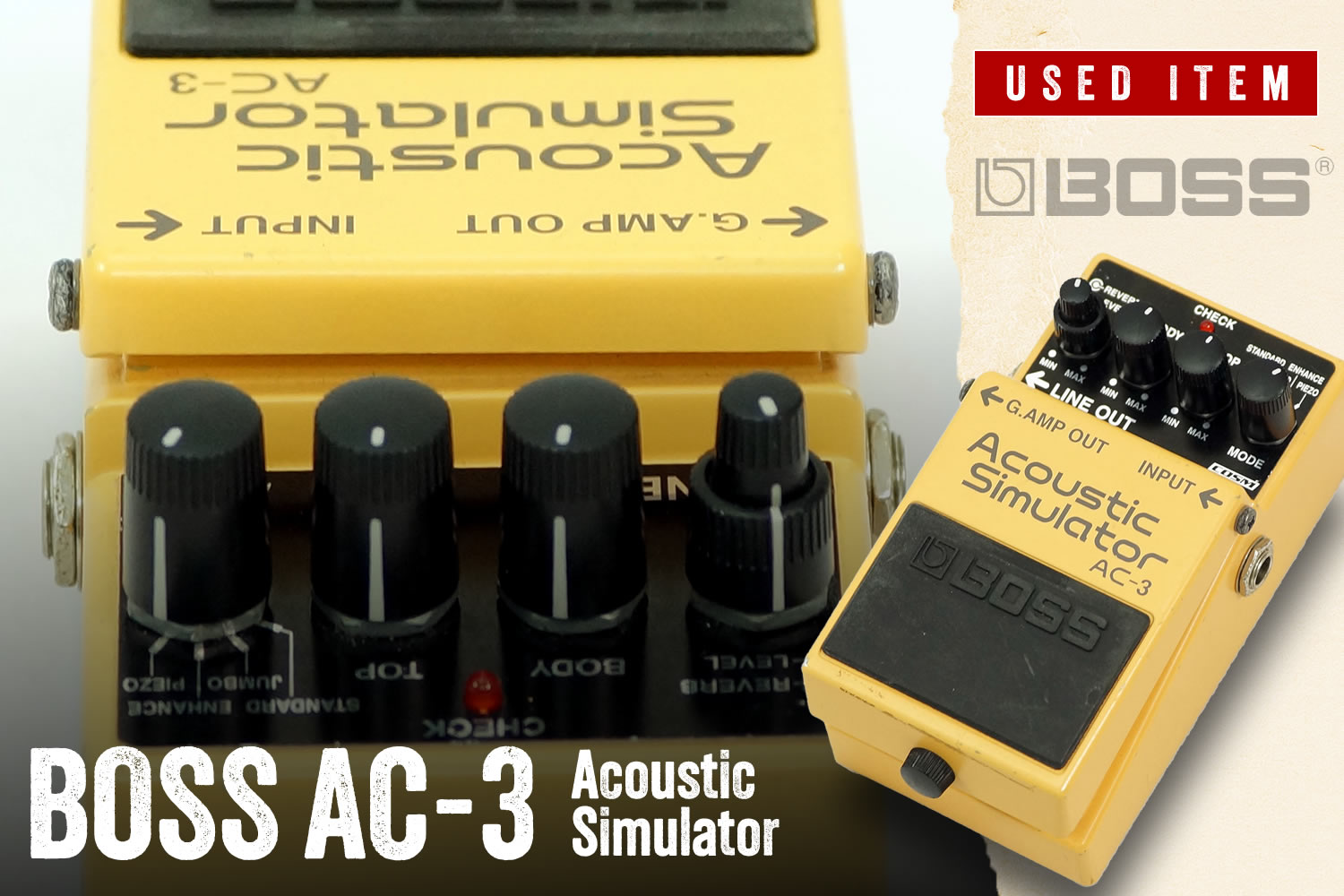 特選中古品!ボスの隠れた人気モデル「AC-3 Acoustic Simulator」が中古で入荷!