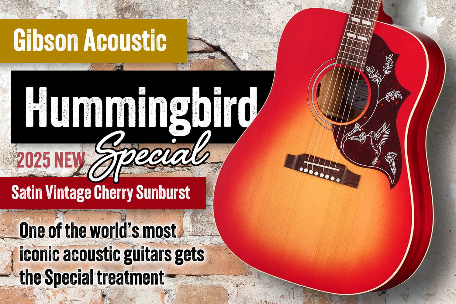 ギブソン・アコギの大定番「ハミングバード」に渋い艶消し仕様のスペシャル登場!