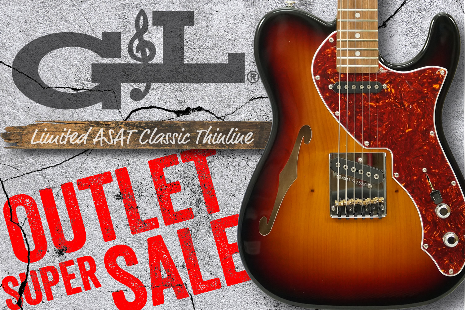 G&L祭り!USAメイドの限定モデル「Limited ASAT Classic Thinline」!