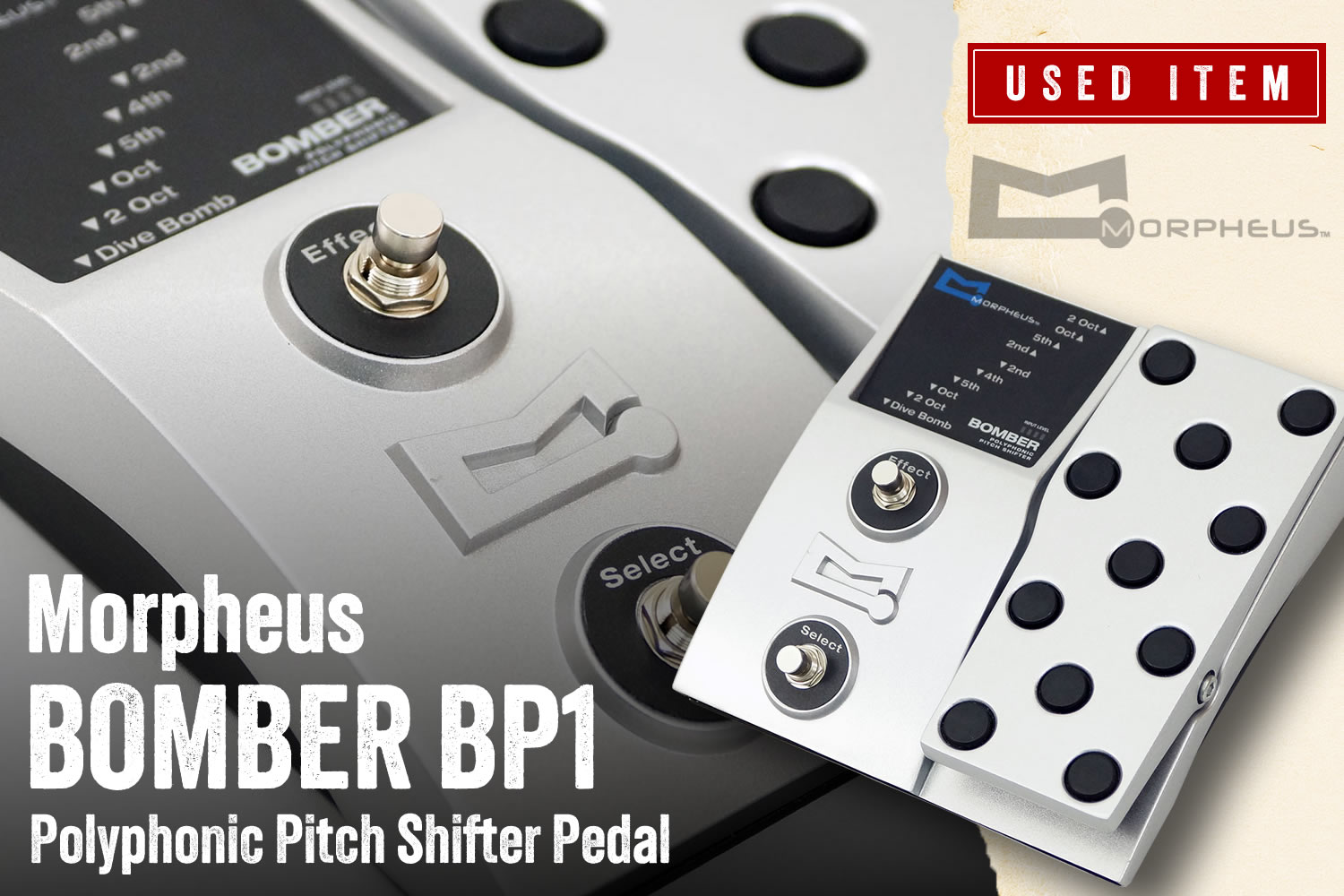 特選中古品！Morpheusによる強烈なピッチエフェクト「BOMBER BP1」が中古で入荷！
