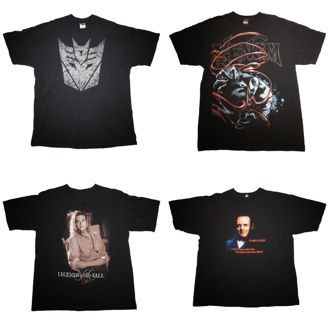 映画Tシャツ4選｜トランスフォーマー、ヴェノム、レジェンド・オブ・フォール、羊たちの沈黙