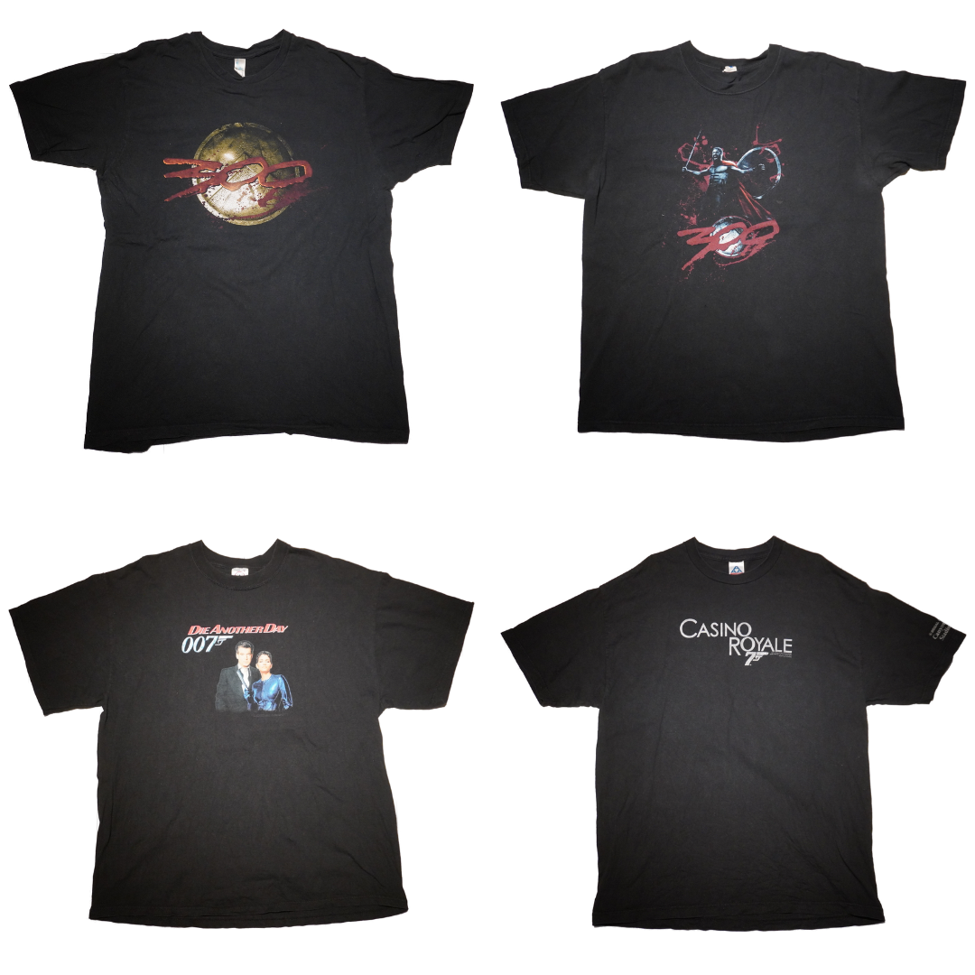 映画ファン必見！『300』と『007』のヴィンテージTシャツが登場！