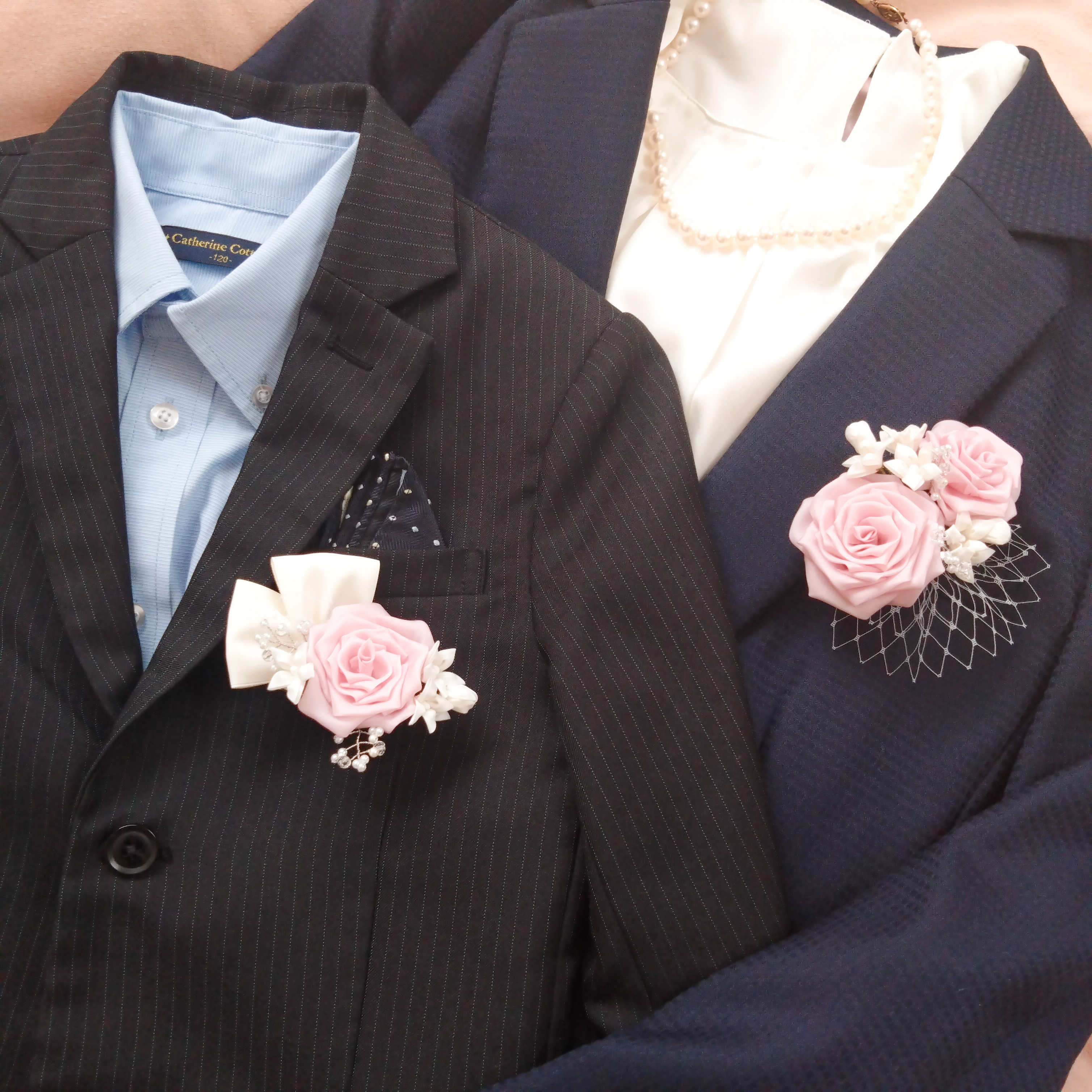 親子で楽しめる薔薇のコサージュ販売です