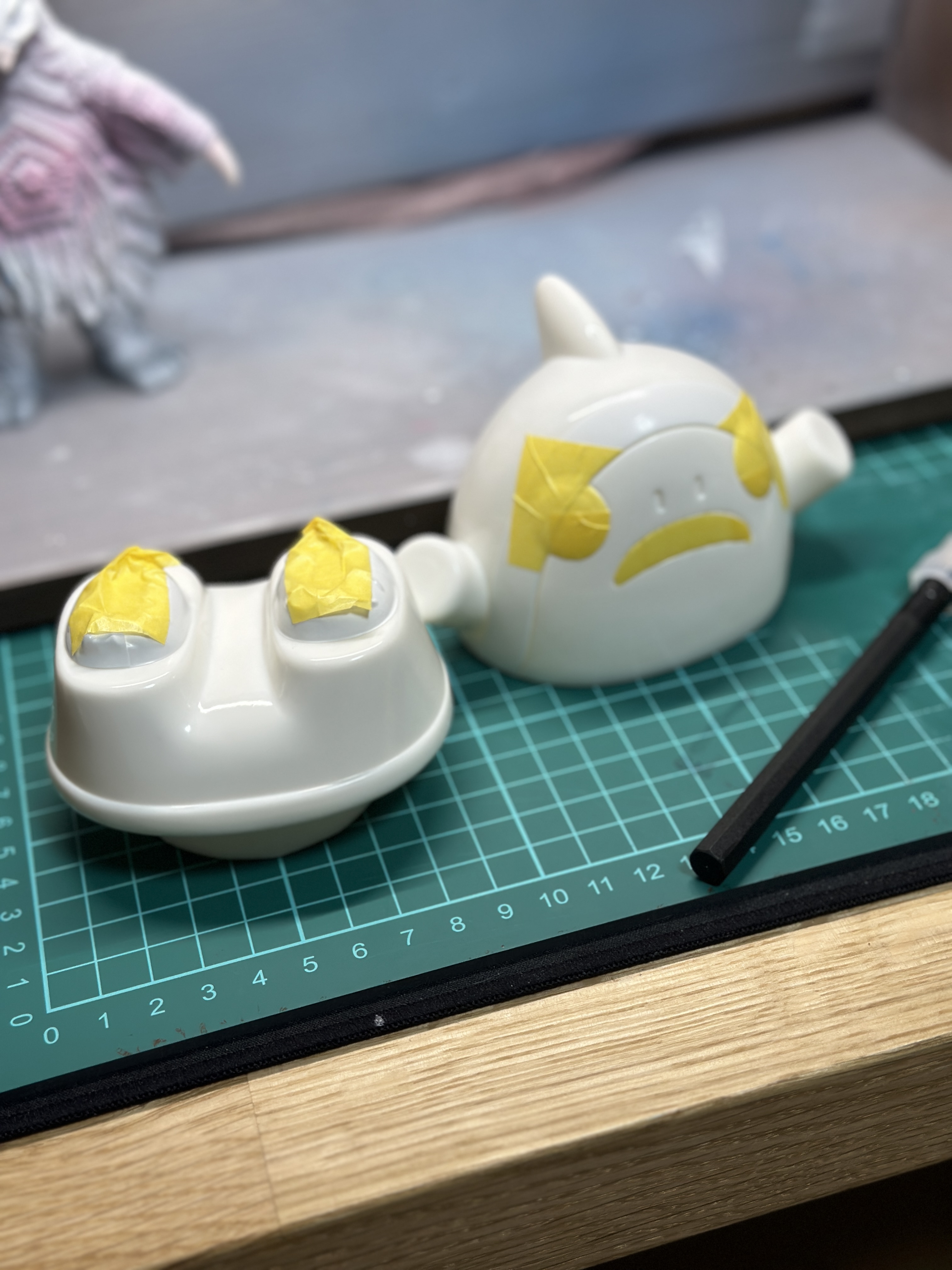 マスク作業中