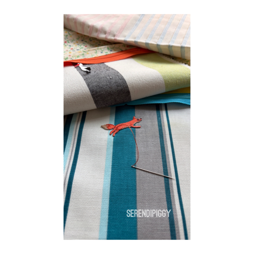 ファスナーポーチ製作中デス