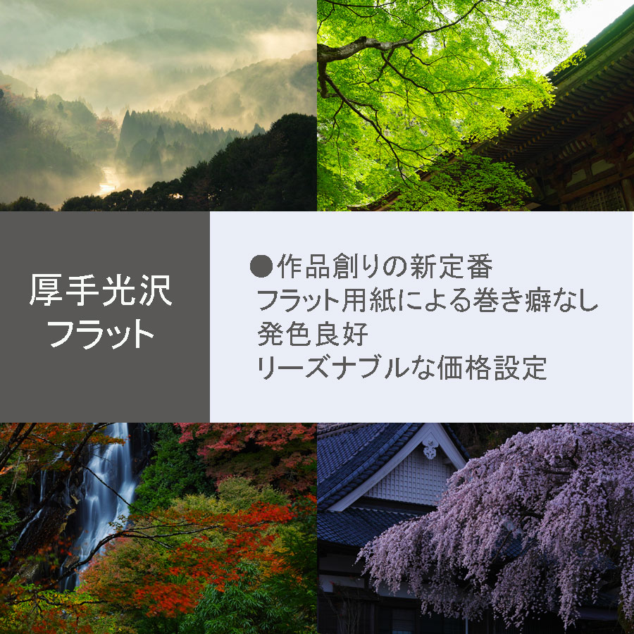 新商品:大判写真プリント 厚手光沢フラット