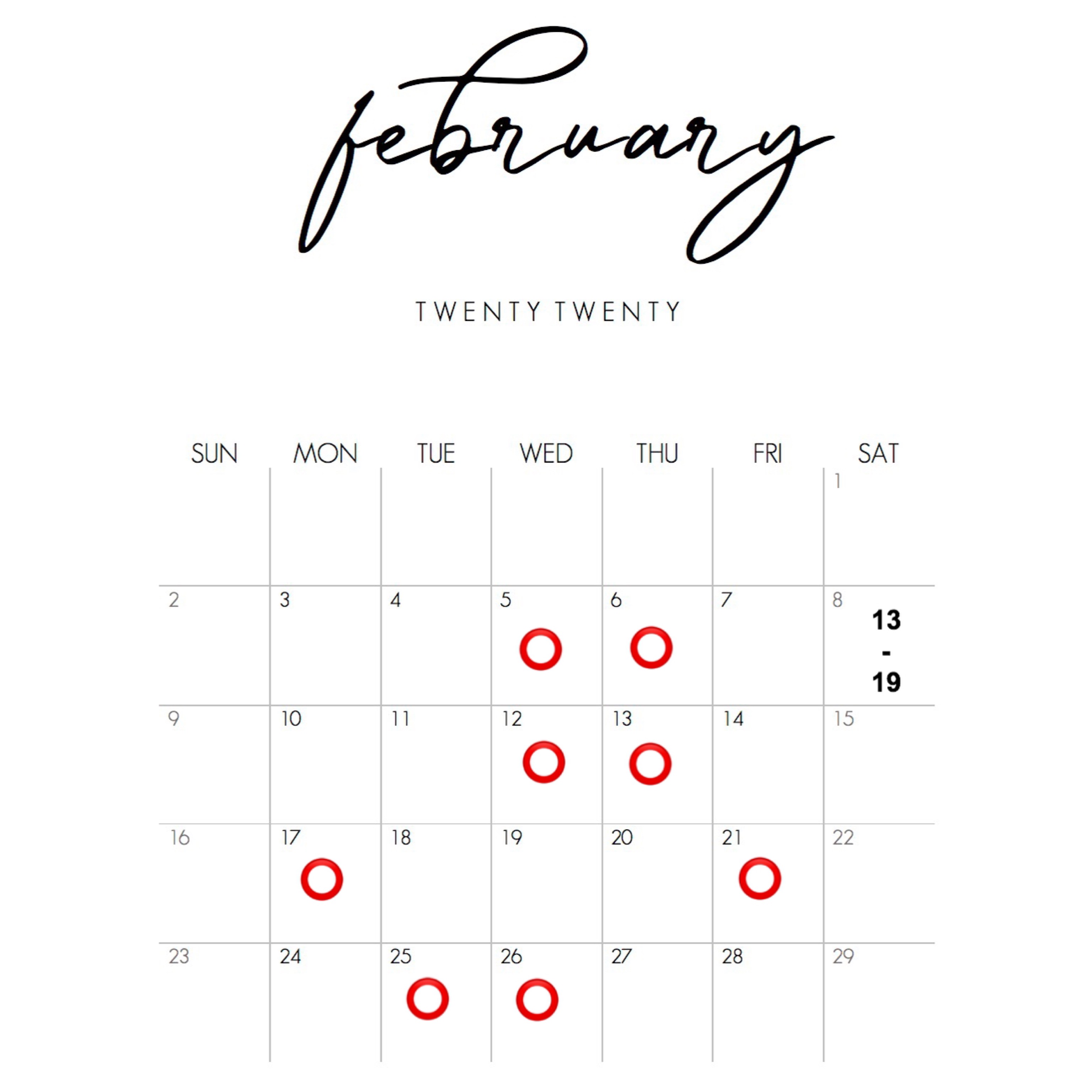 2月のお知らせ