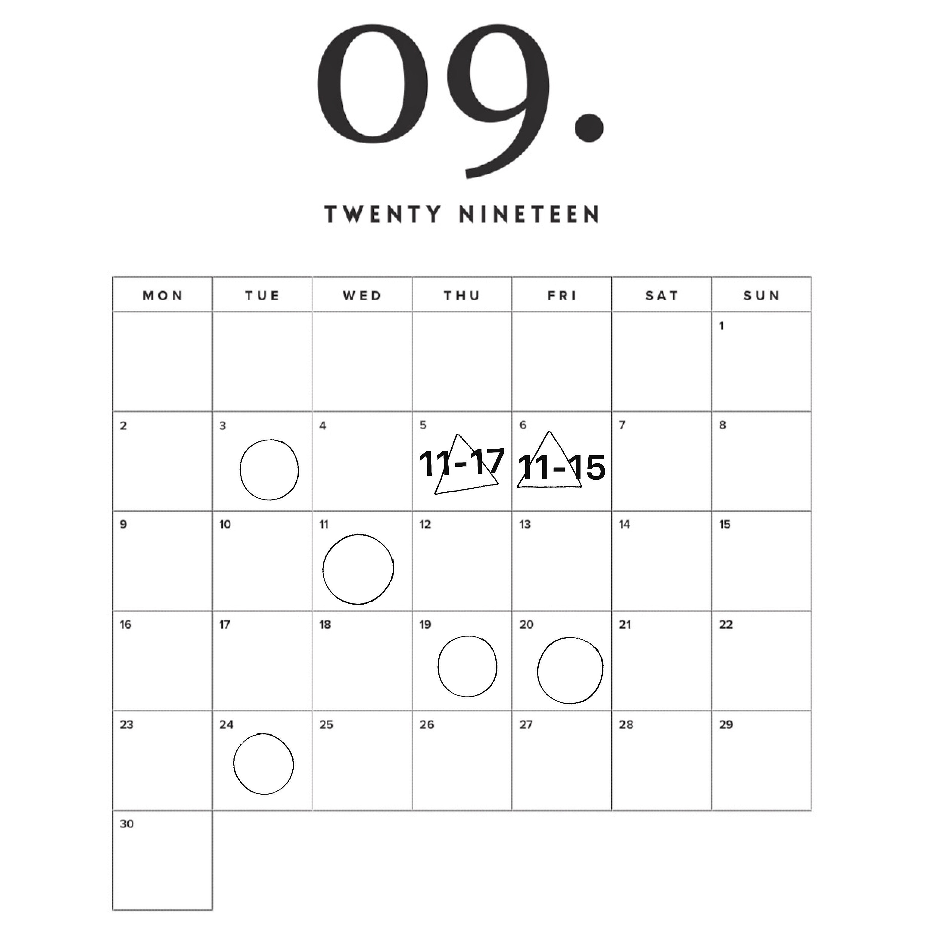  - 9月のおしらせ -