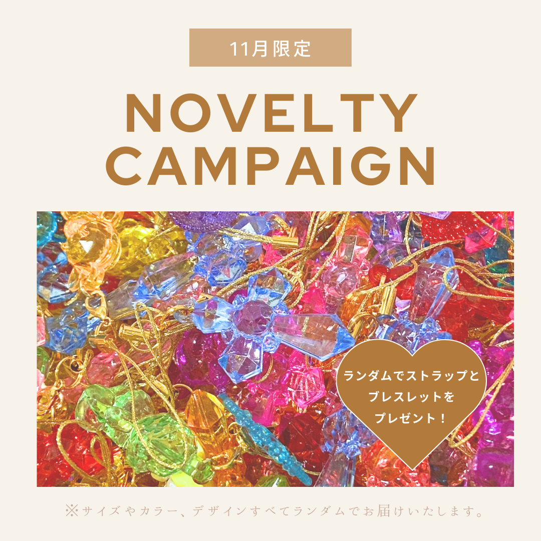 11月限定♡ ノベルティキャンペーン！