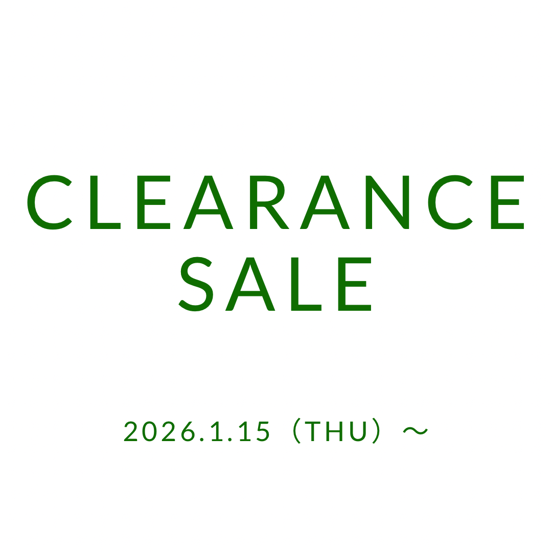 【1/15本日スタート CLEARANCE SALE!】