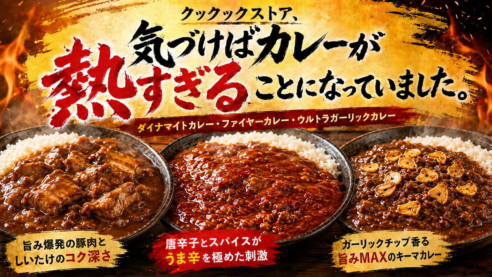 クックックストア、気づけばカレーが熱すぎることになっていました。