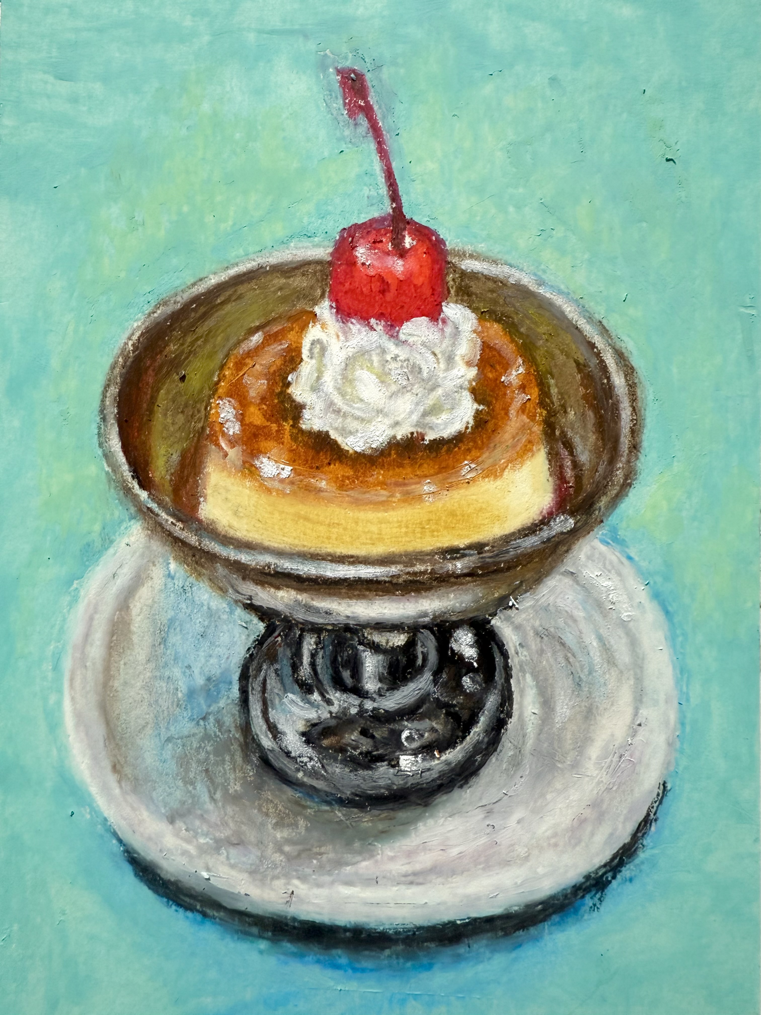 プリン(クレヨン画)