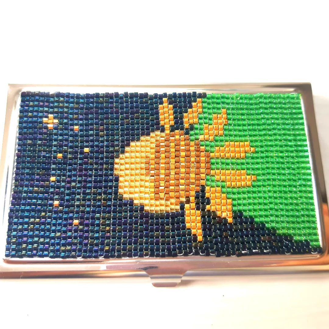 ビーズ織りの名刺いれ✨