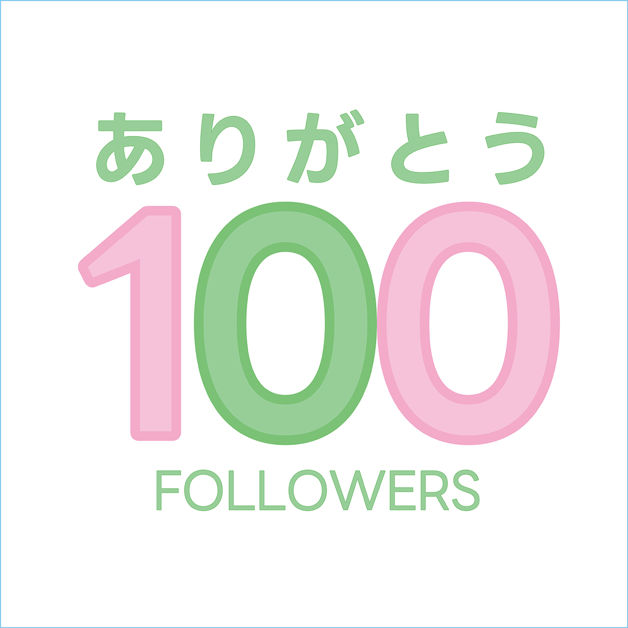 フォロワー100名ありがとうございます！