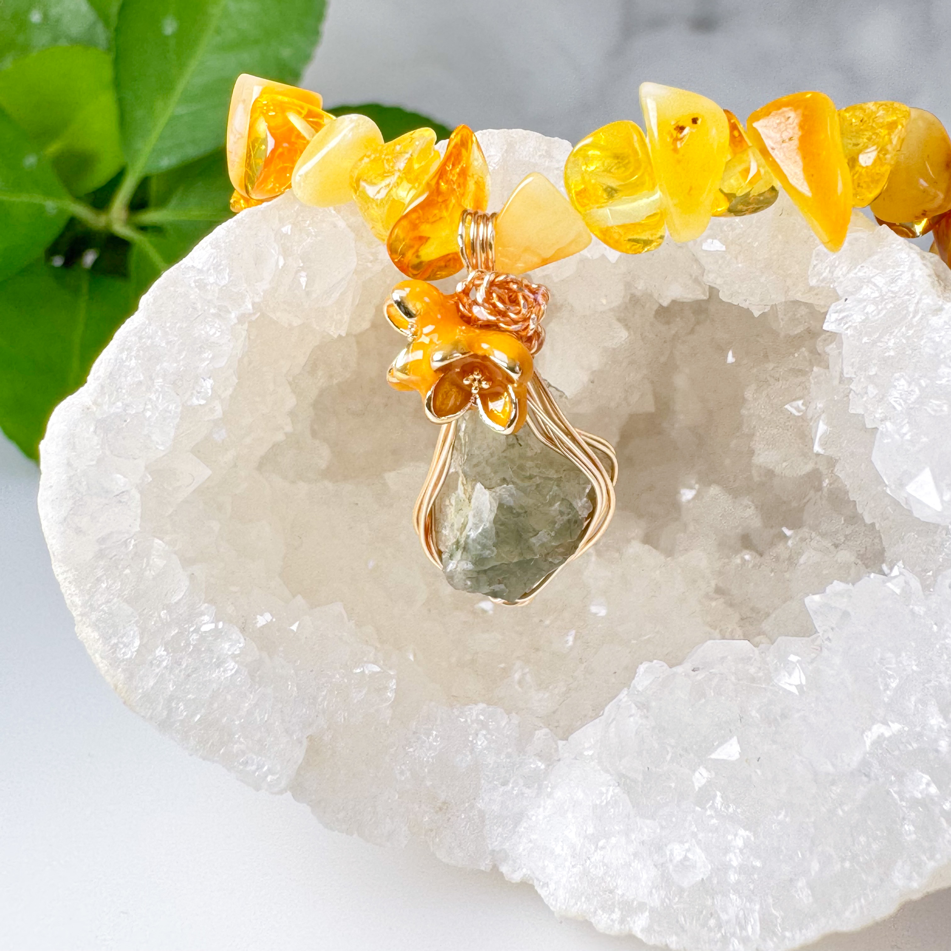 🍂高千穂水晶でつくる、秋のきらめきアクセサリー