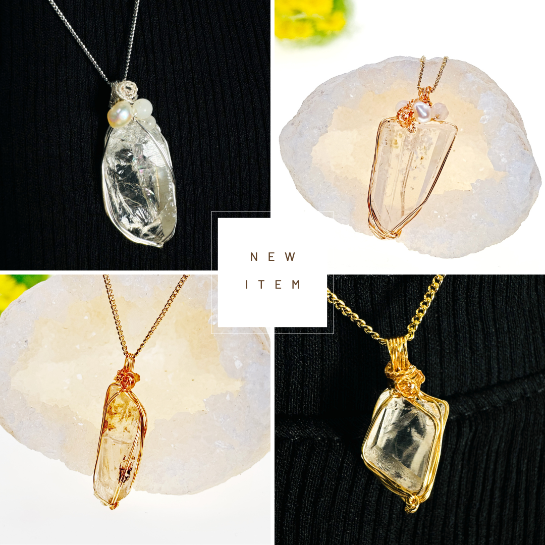 高千穂水晶のネックレス４点入荷しました！