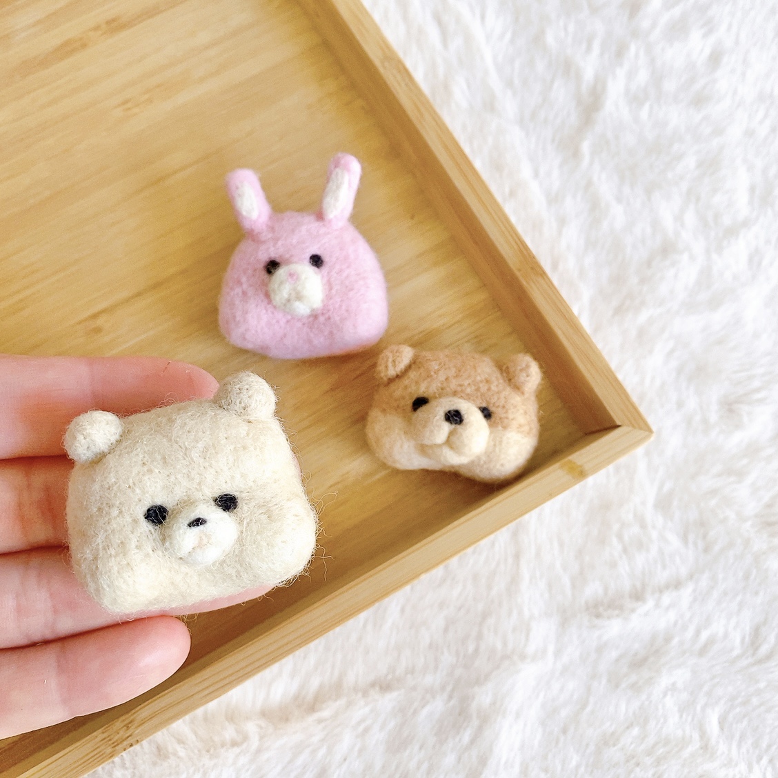 どうぶつさん ブローチタイプもできました☆