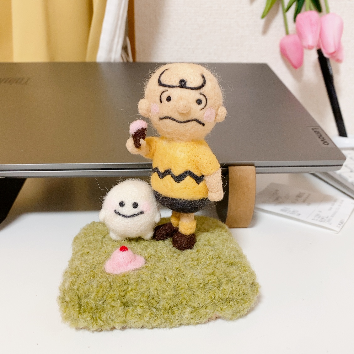 チャーリーブラウン×おまんじゅうたろう