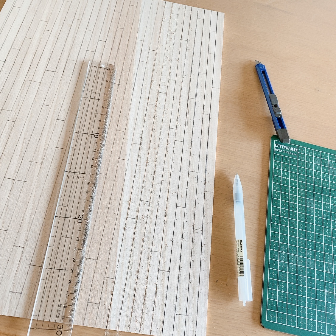 ドールハウスの床作り