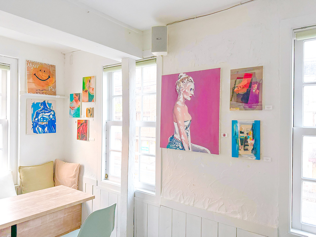 cool abstract exhibition CAFE