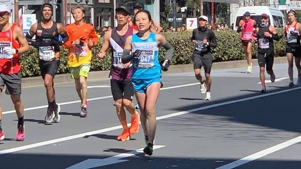 東京マラソンにて内藤陽子さんがサブスリー達成