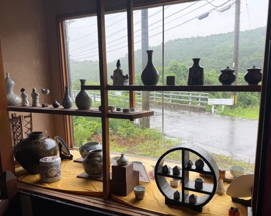 梅雨の大日窯