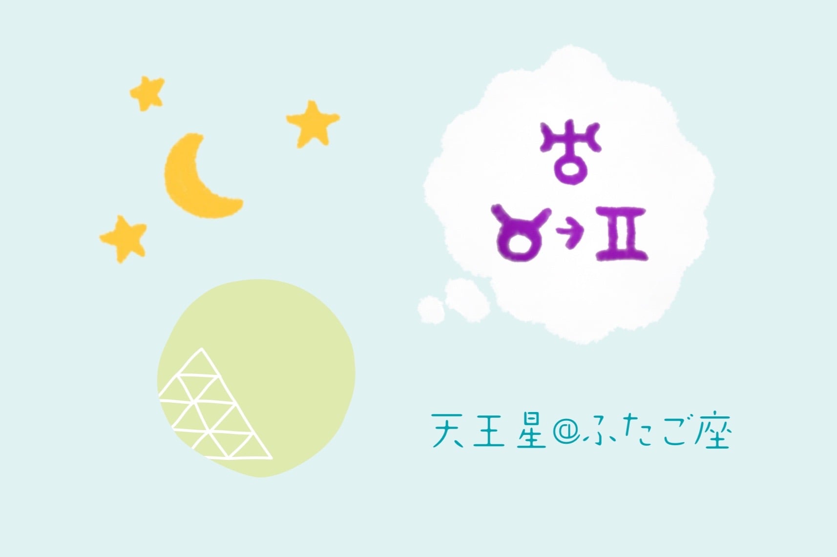 7/7に天王星がふたご座へ