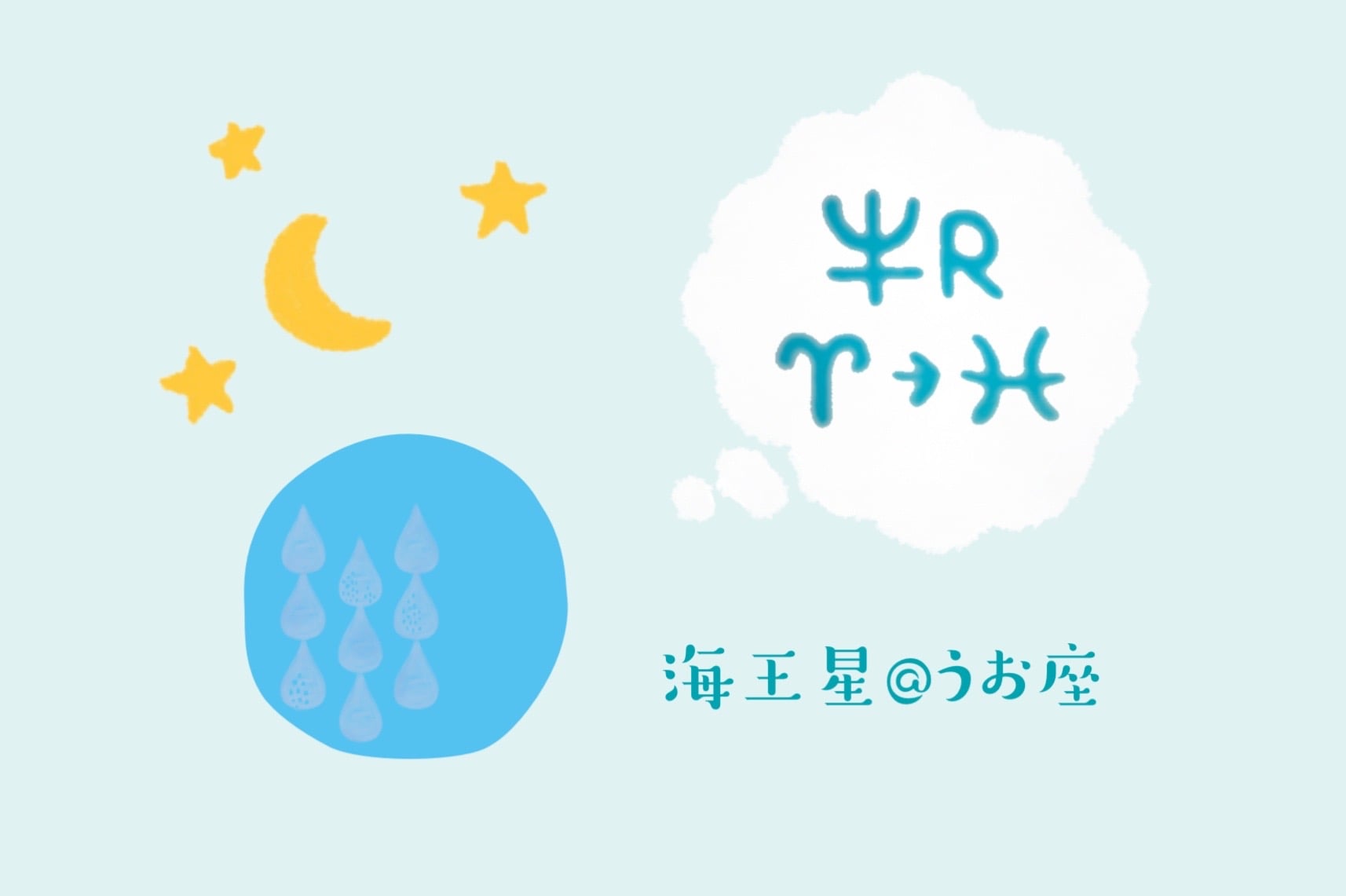 10/22に海王星(逆行中)がうお座へ