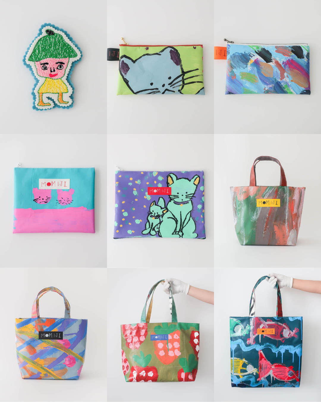 新商品のご紹介｜なんちゃら坊やブローチ×1点＆テント生地アイテム×8点