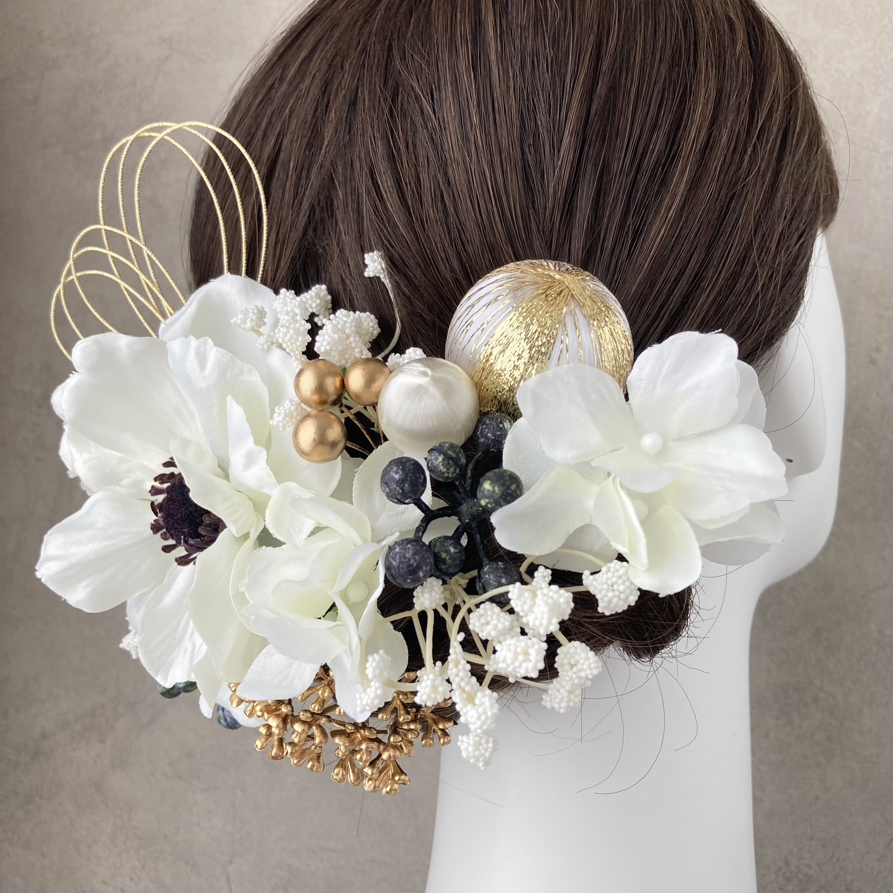 《新商品》アネモネと紫陽花の髪飾りをUPしました！