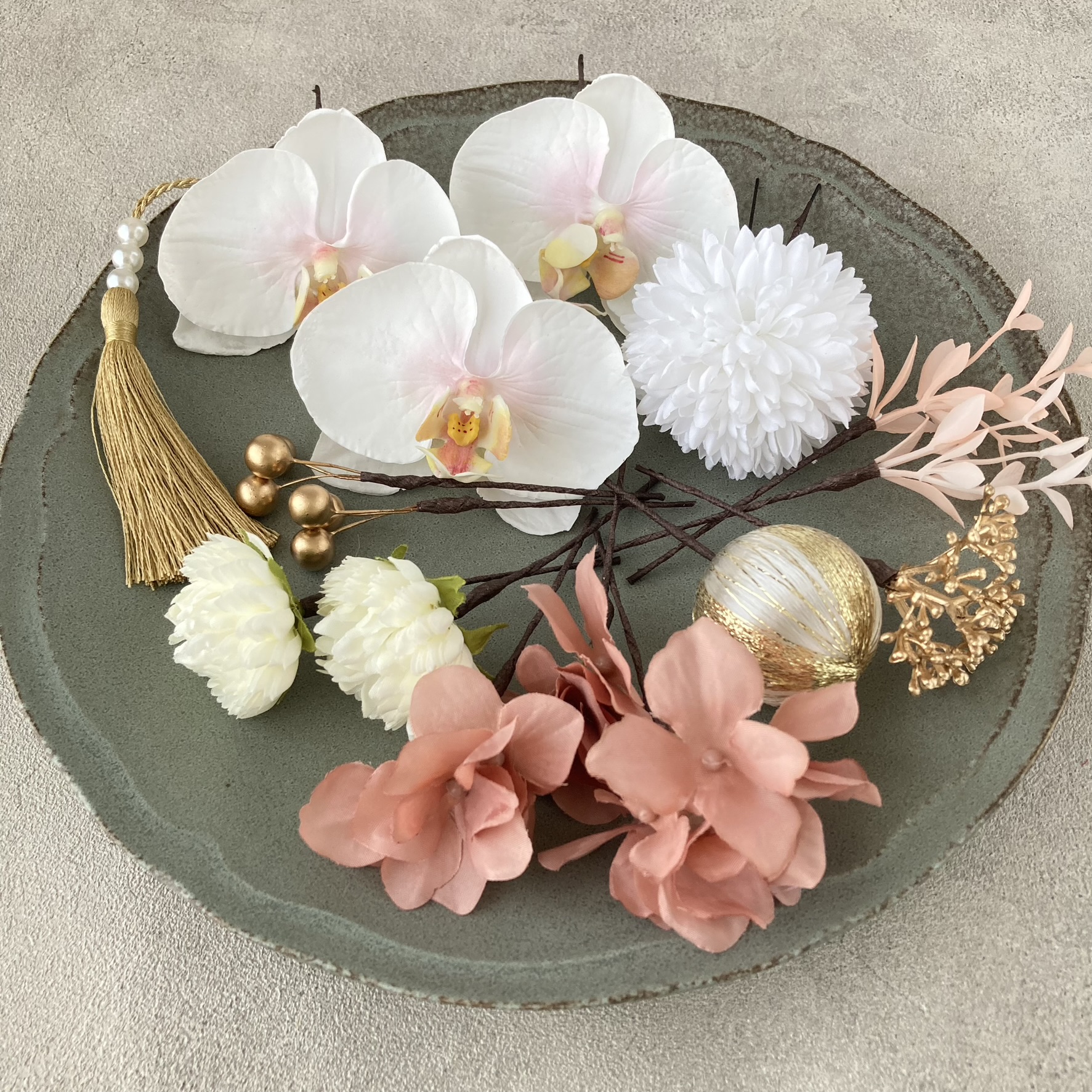 《新商品》胡蝶蘭の髪飾り１点UPしました！