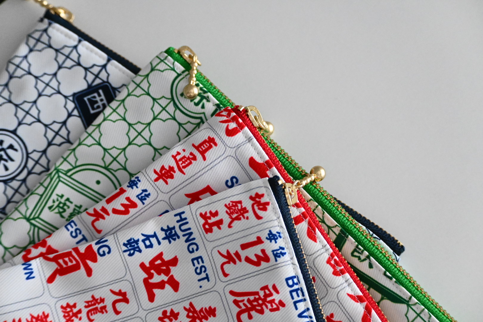 香港のファブリックで作ったブックポーチ