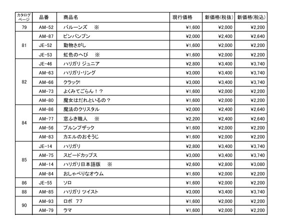 （株）エルフ　価格改定のお知らせ（2026年7月1日・8月1日より）