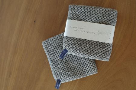ヴィンテージワッフルハンカチ
