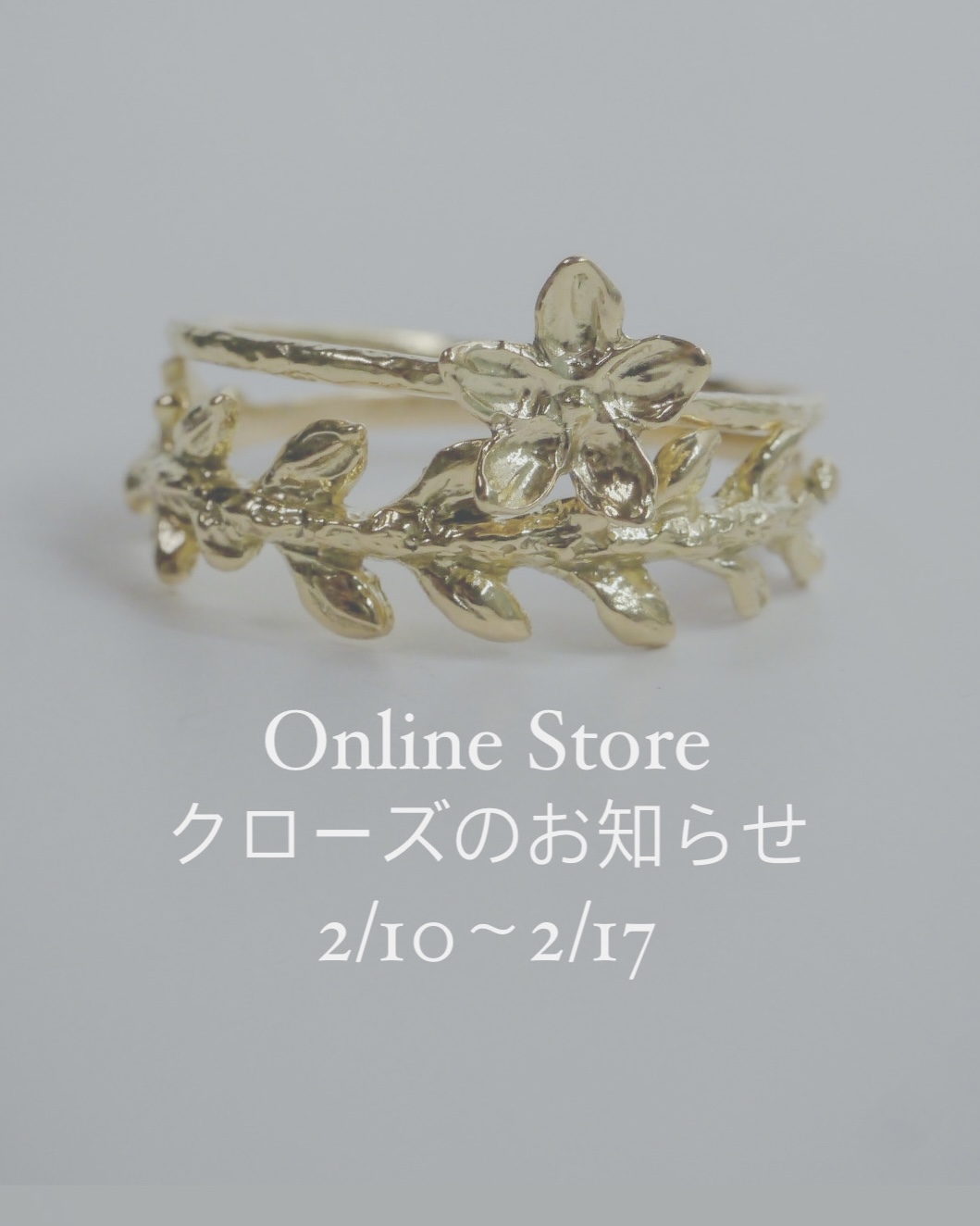 Online Store クローズのお知らせ 2/10〜2/17