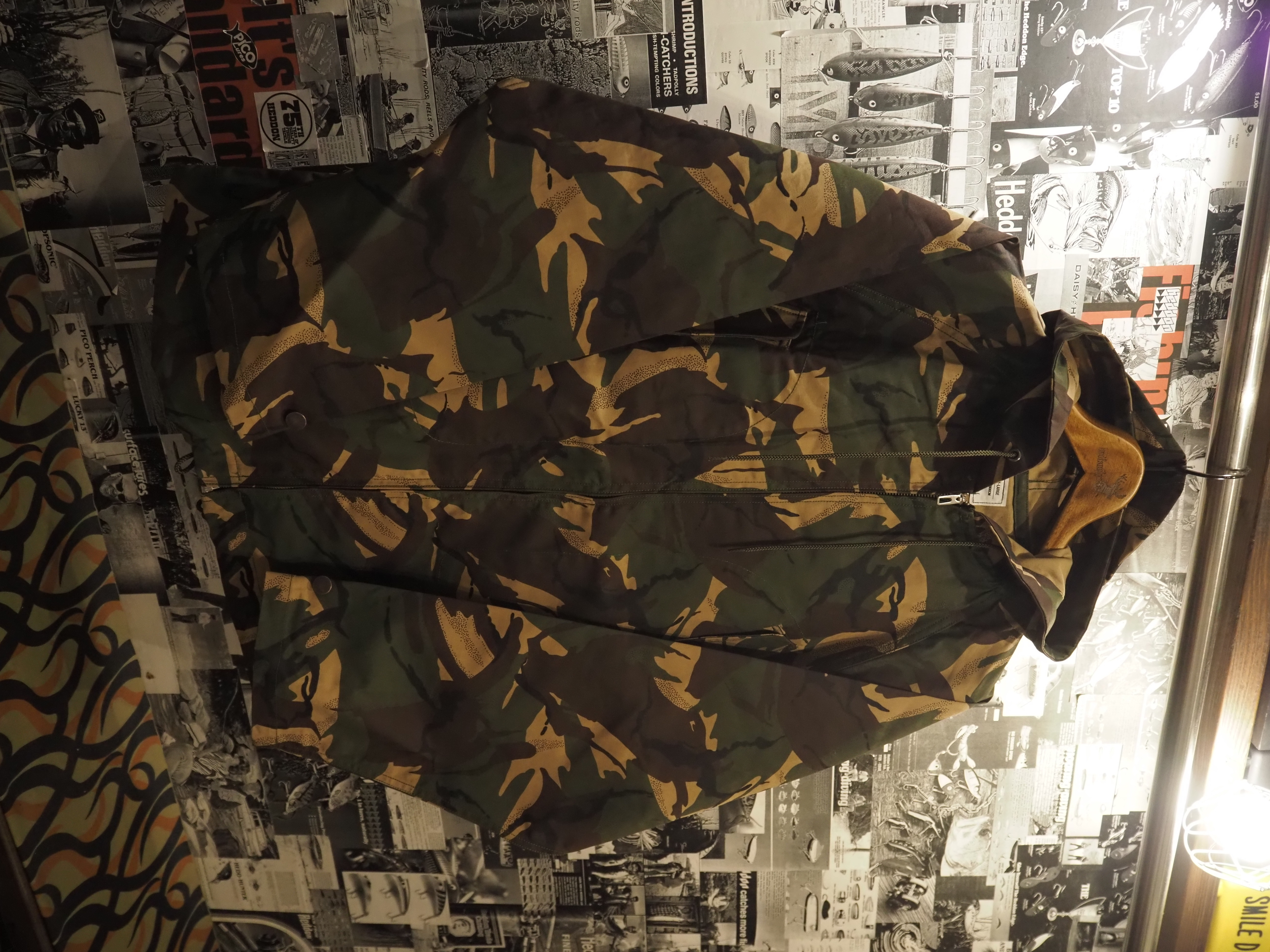 WAXED COTTON CAMO PARKA by British Millerain