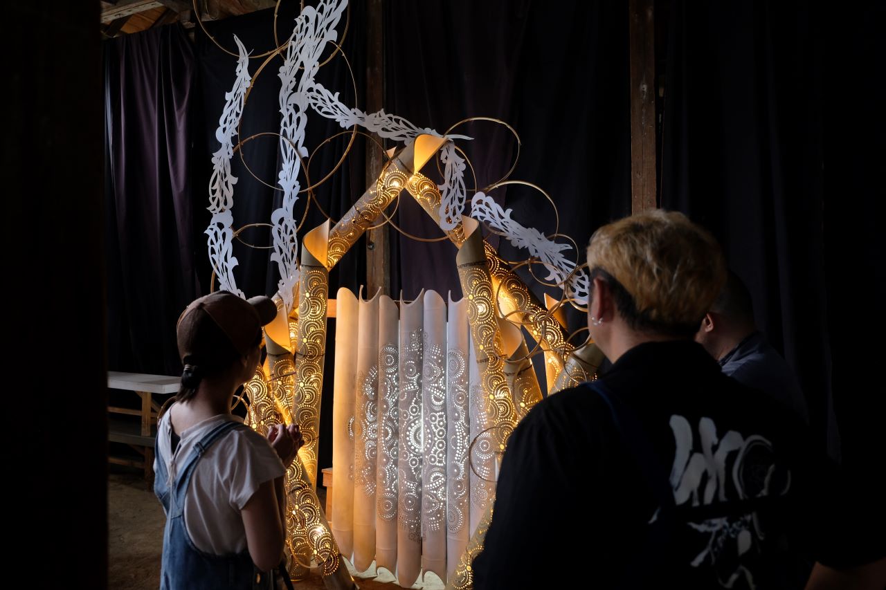 【イベント報告】旧八女郡役所を竹で彩る 竹燈作品展「燈」