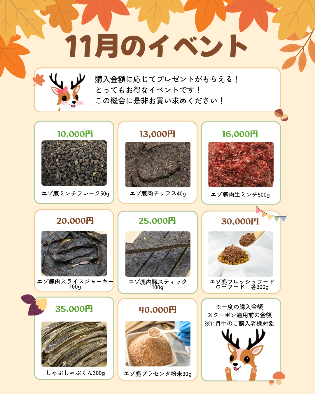 11月のイベント🍁