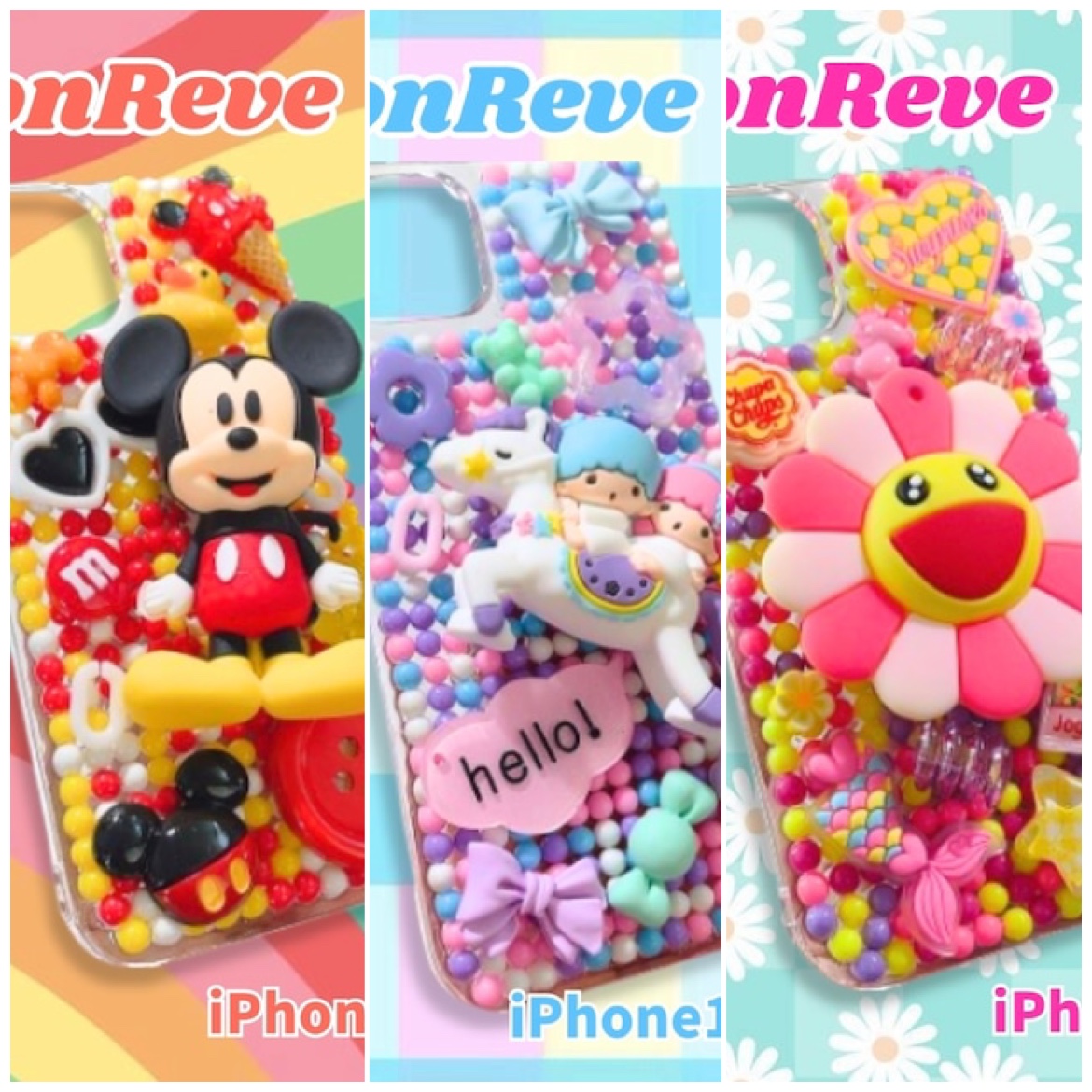スマホデコ💗NewデザインUPしました🌈🌈