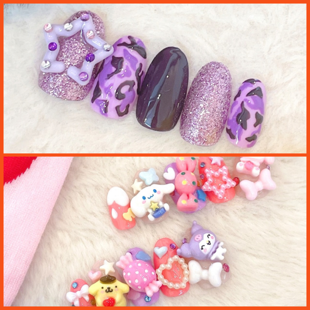 ネイルチップNewデザインUPしました🐰🎀