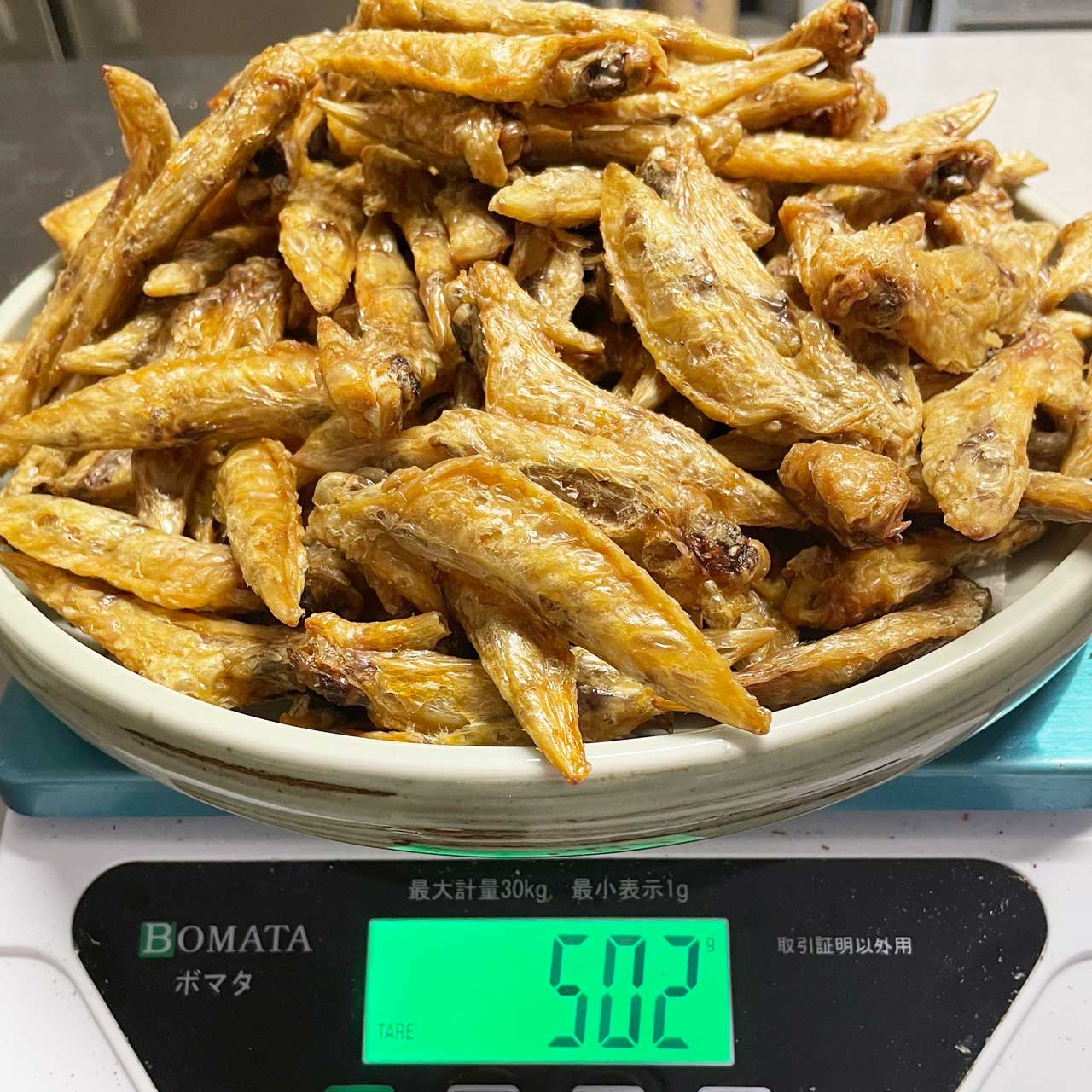 鶏手羽先の先ジャーキーアニキ盛り500ｇが数量限定で新発売です！