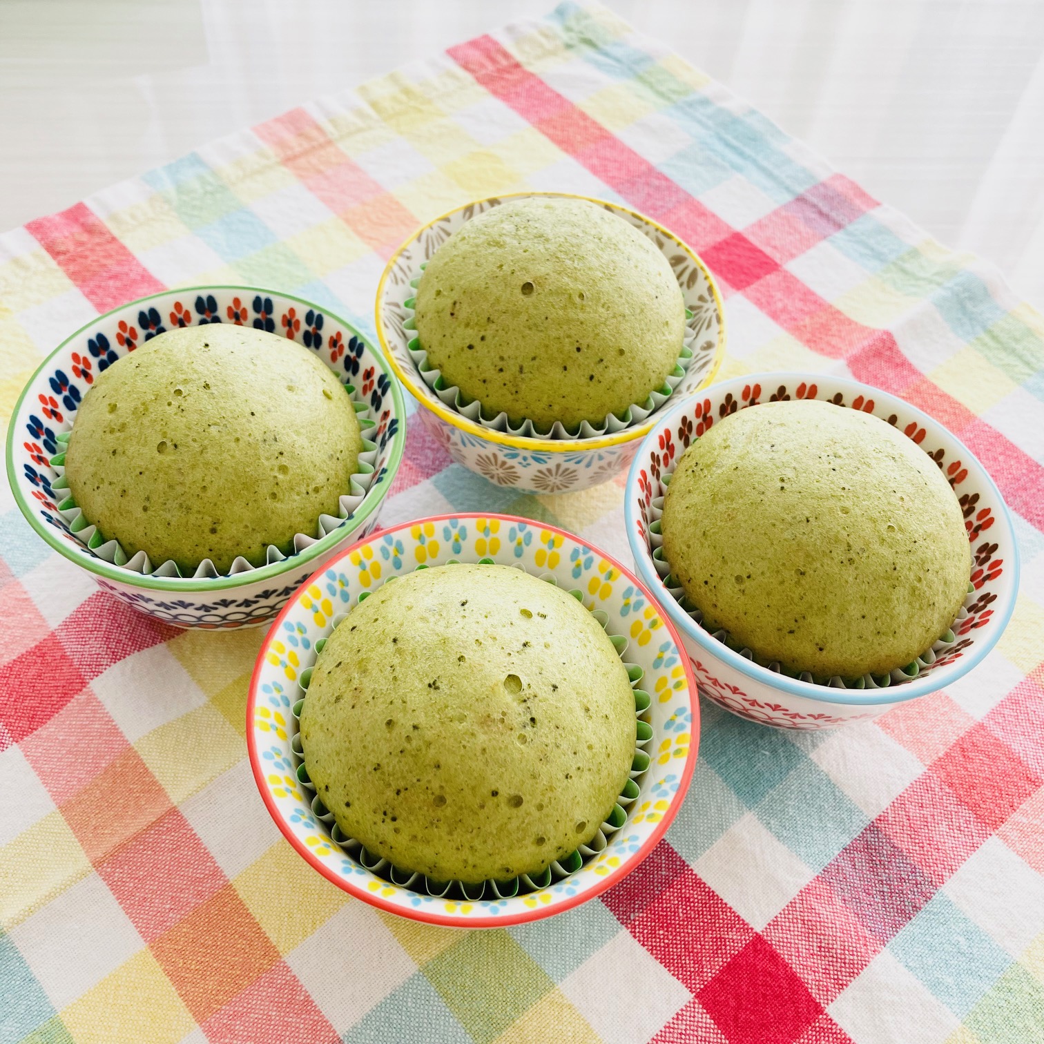 デカフェ抹茶スイーツのご紹介（No.22：デカフェ伊勢抹茶の抹茶蒸しパン）