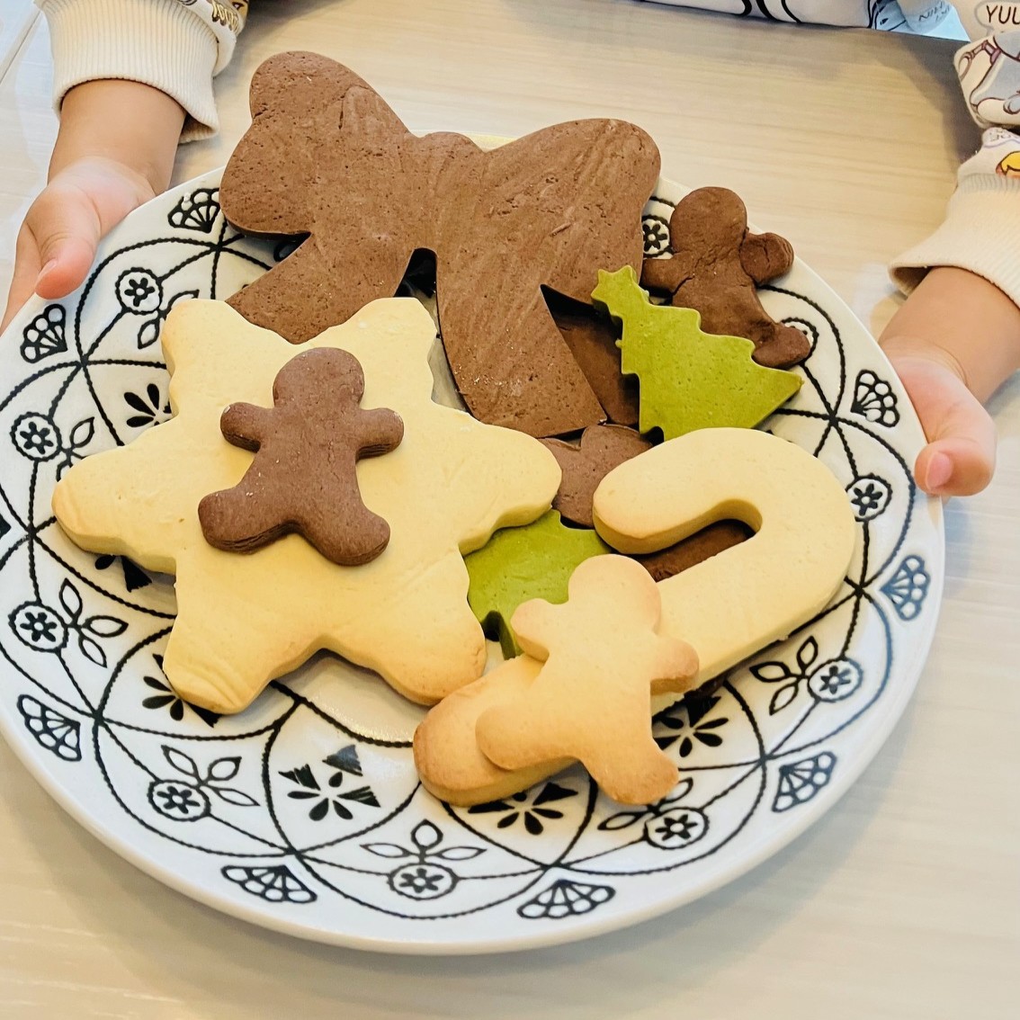 海外から届いたビッグクッキー型で家族のクリスマス🎅🍪🎄